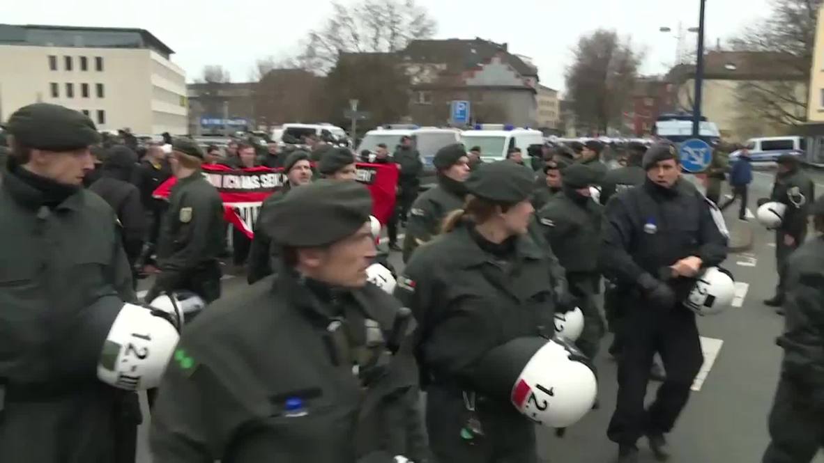 Germany: Far-right march through streets of Dortmund