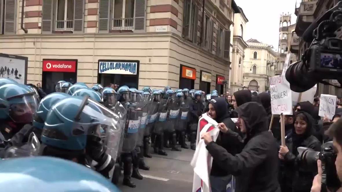 Italy: Eight arrested and two injured in Turin clashes