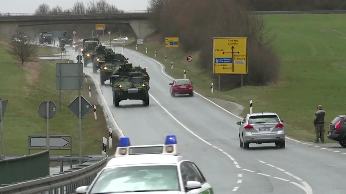 Germany: US Army's 'Dragoon Ride' met with protest in Vilseck