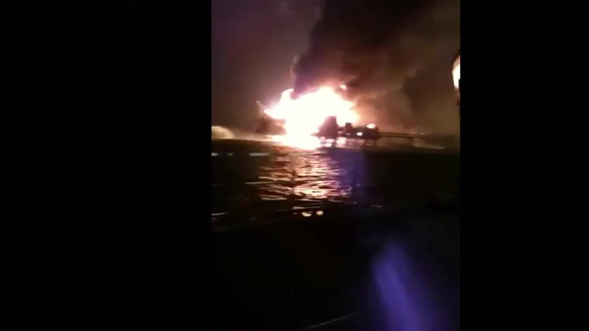 Mexico: See the huge fire after oil explosion in Gulf of Mexico
