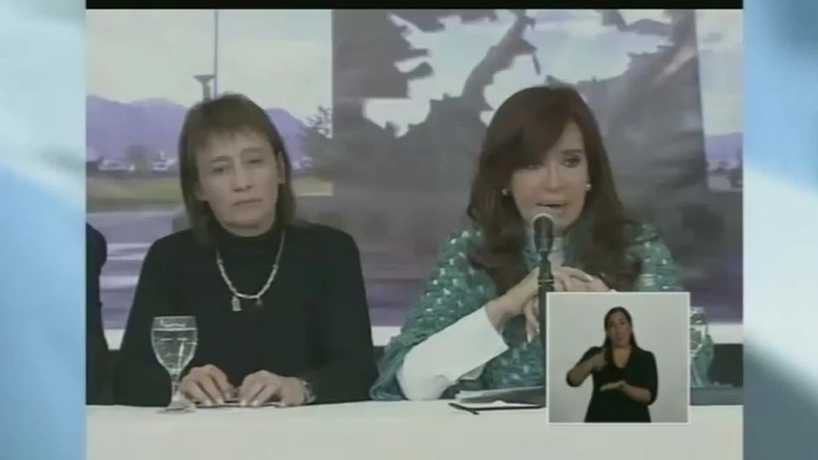 Argentina: President Fernandez challenges British military spending in Falklands