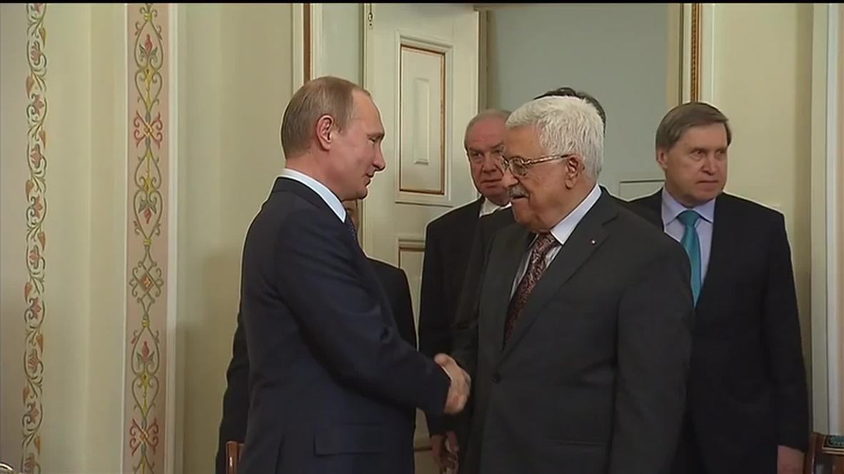Russia: Putin and Abbas meet to discuss Middle East situation