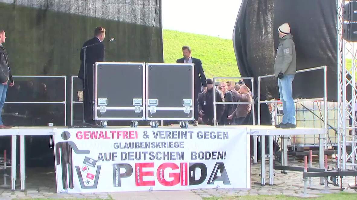 Germany: Geert Wilders addresses PEGIDA in Dresden
