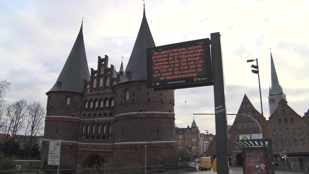 Germany: Security heightened in Lubeck for G7 foreign ministers meeting