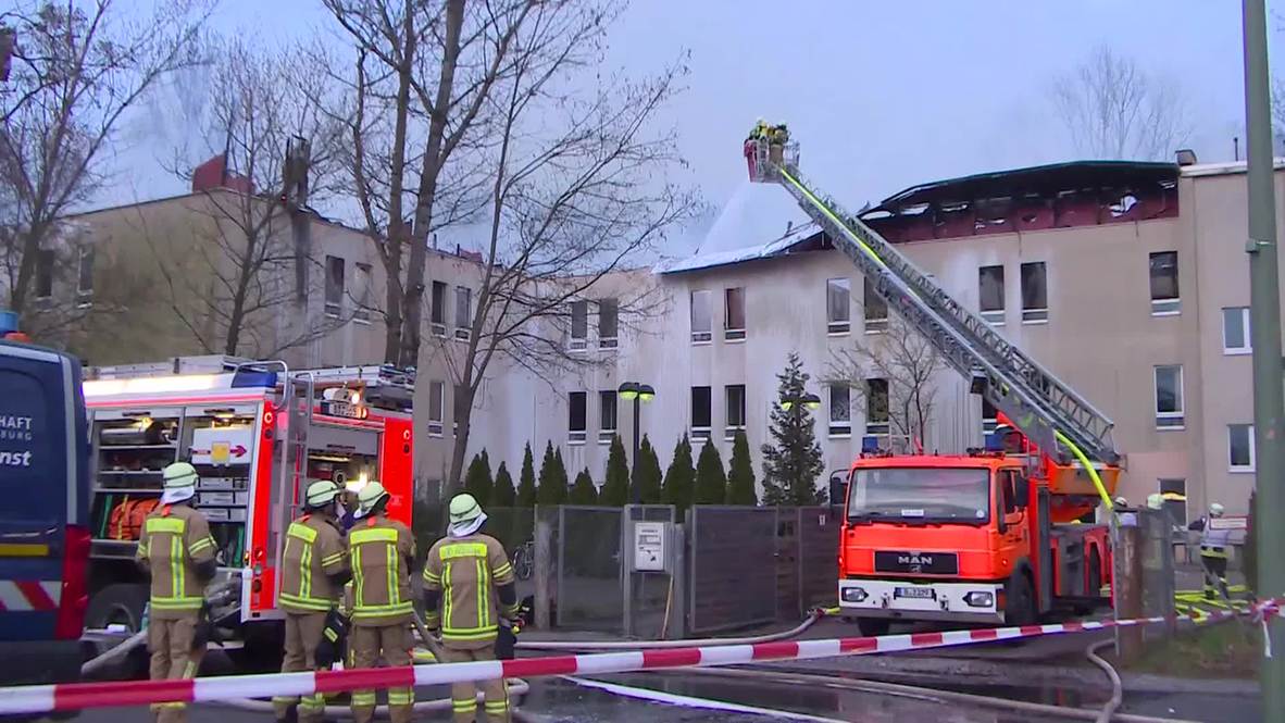 Germany: Two injured in Lichterfelde refugee camp blaze