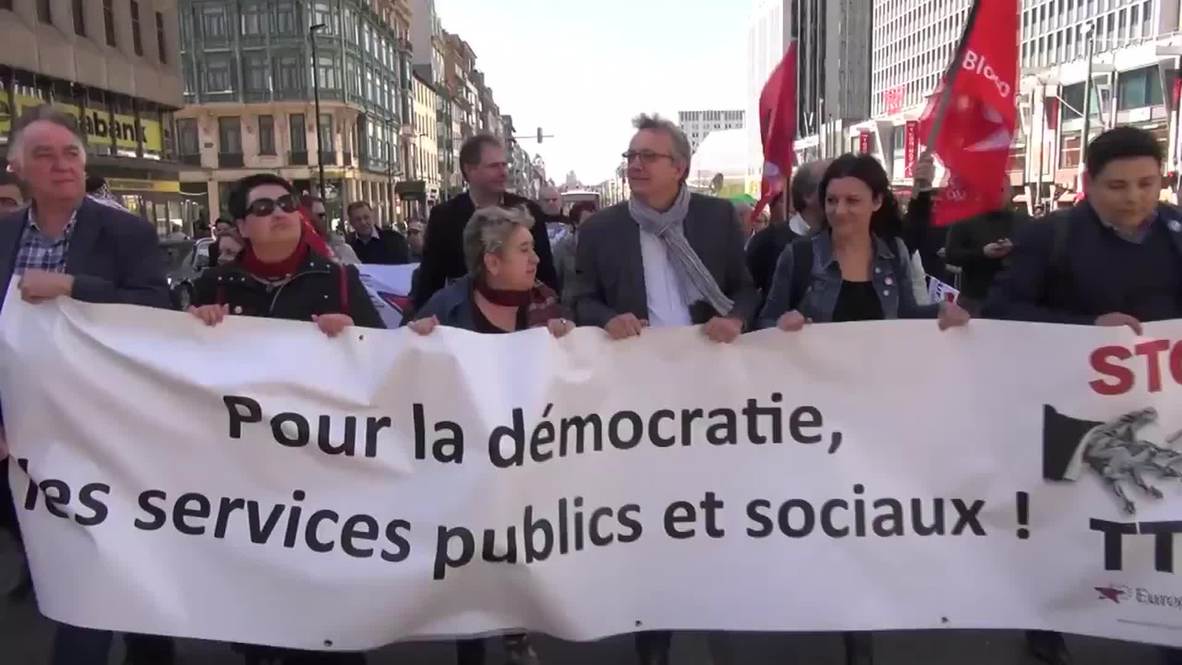 Belgium: Thousands take part in anti-TTIP demonstration