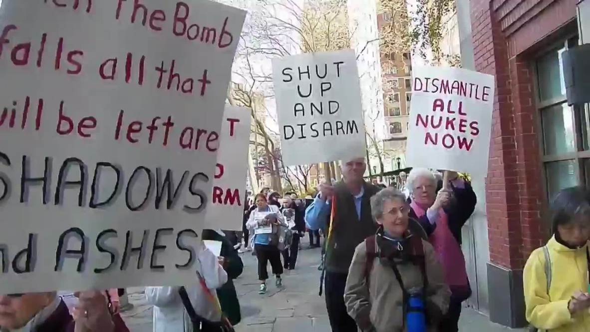 USA: Arrests made at anti-nuclear protest as Kerry speaks at UN
