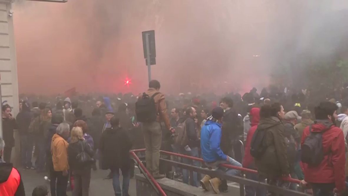 Italy: Police unleash water cannons on anti-Expo Milano protesters