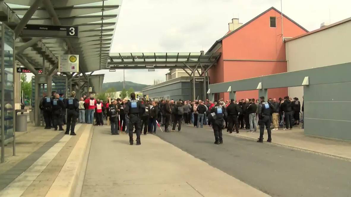 Germany: Right-wing nationalists rally in Saalfeld on May Day