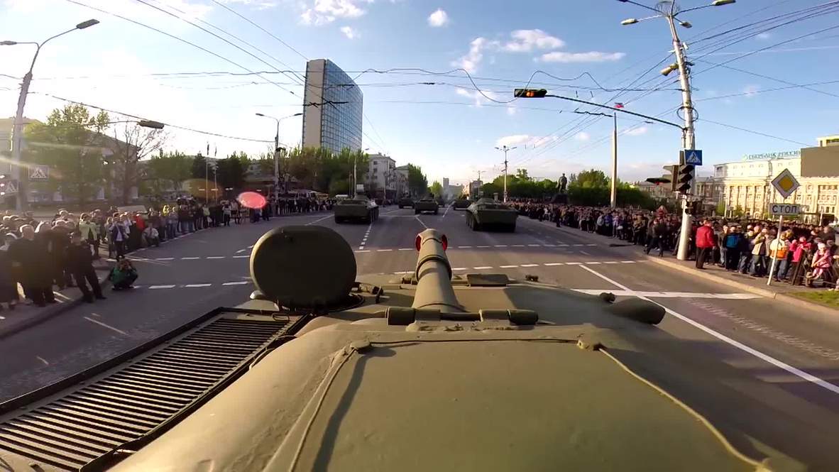 Ukraine: WATCH Go-Pro footage filmed on top of a TANK