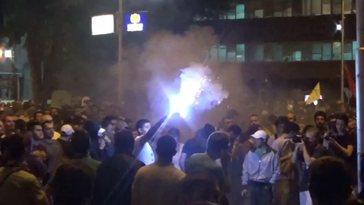 Macedonia: Women shield riot police from angry protesters