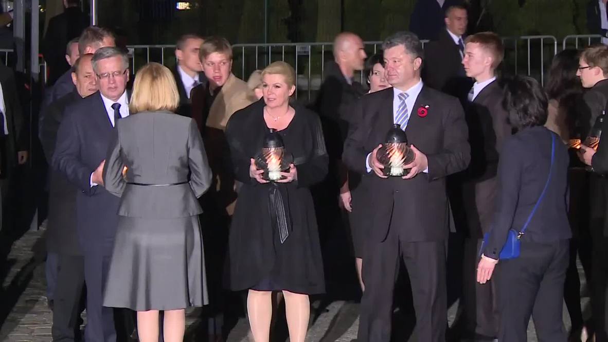 Poland: Poroshenko among leaders commemorating WWII in Gdansk