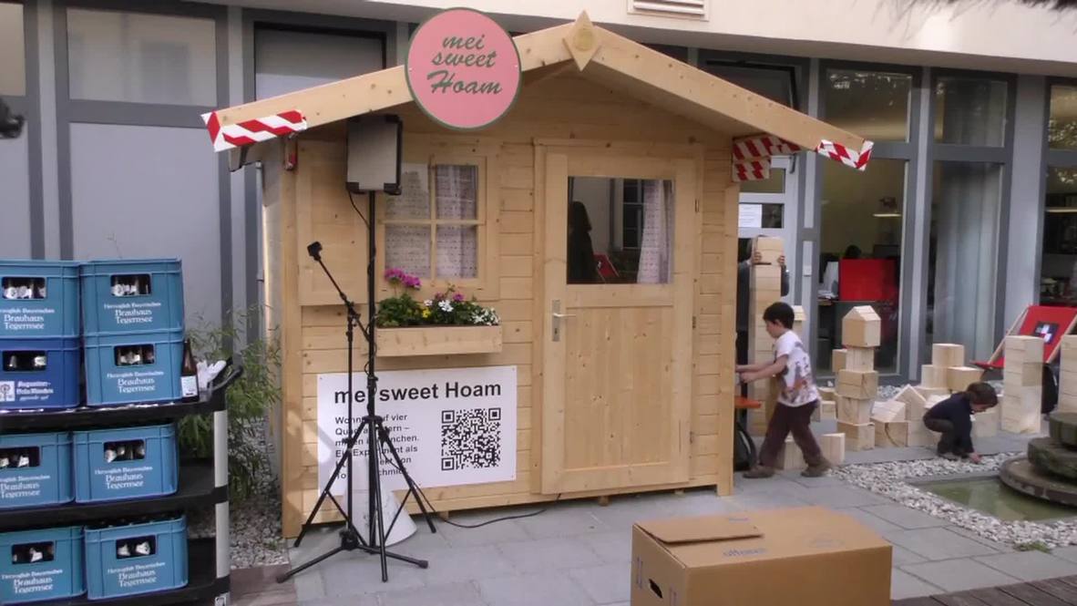 Germany: Tommy Schmidt moves into TINY house to protest Munich rental prices