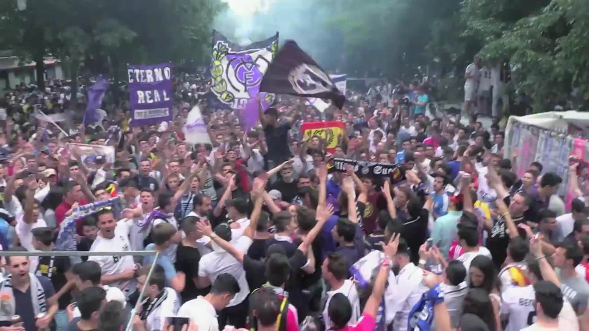 Spain: Real Madrid fans gear up for Champions League match against Juventus