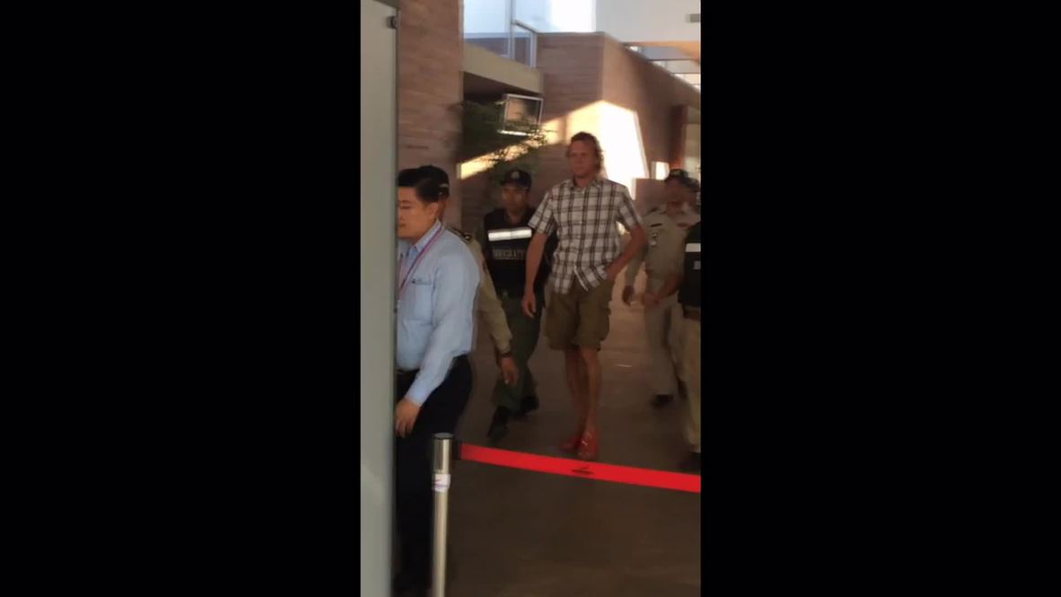 Cambodia: Footage shows moment Polonsky gets deported from Cambodia