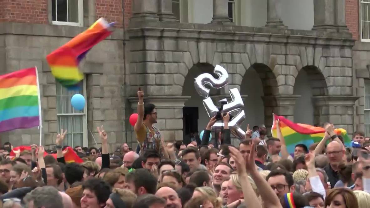 Ireland: Dubliners rejoice after 'Yes' vote in gay marriage referendum