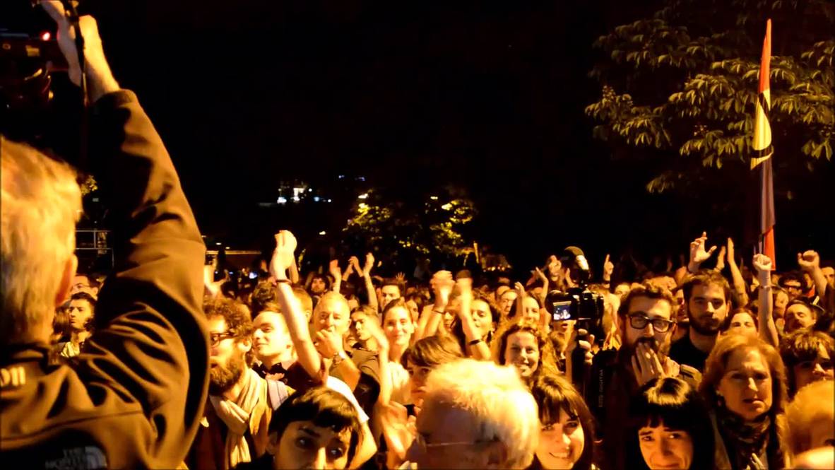 Spain: Ahora Madrid celebrate municipal election gains with street rally