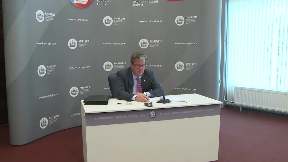 Russia: 269 speakers announced for St. Petersburg Economic Forum