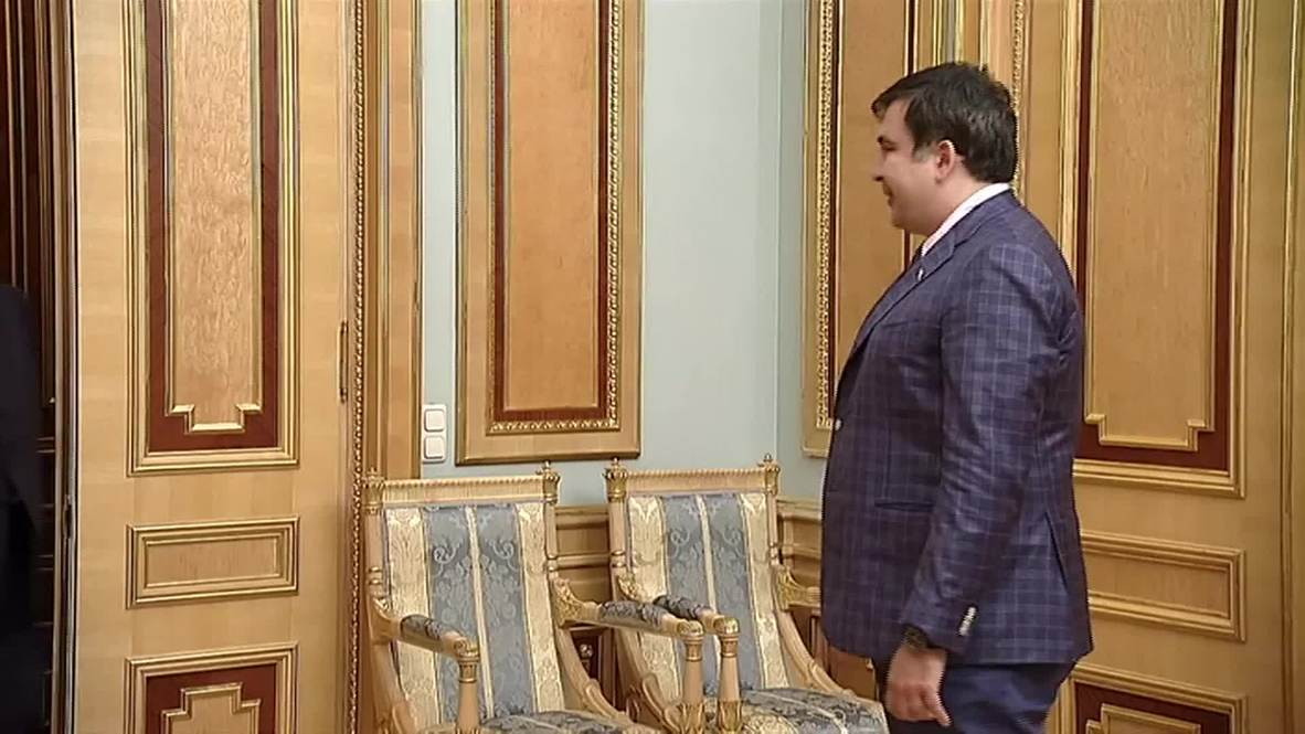 Ukraine: New Odessa governor Saakashvili meets Poroshenko in Kiev
