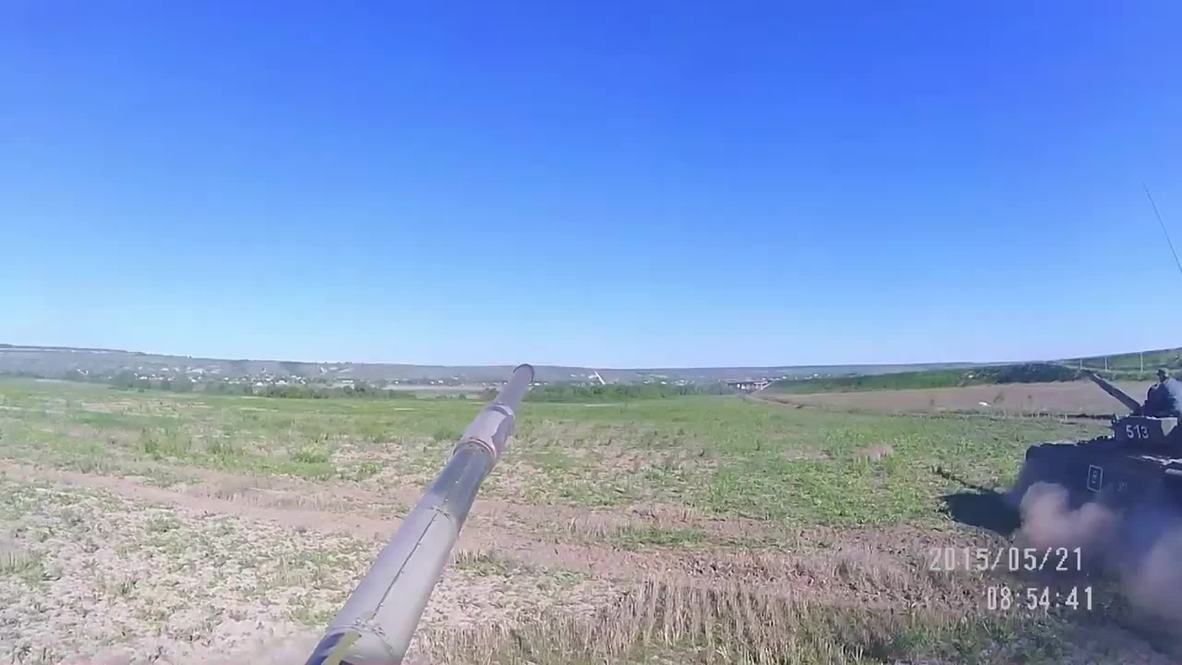 Ukraine: Watch Lugansk militia stage battle tank drag race