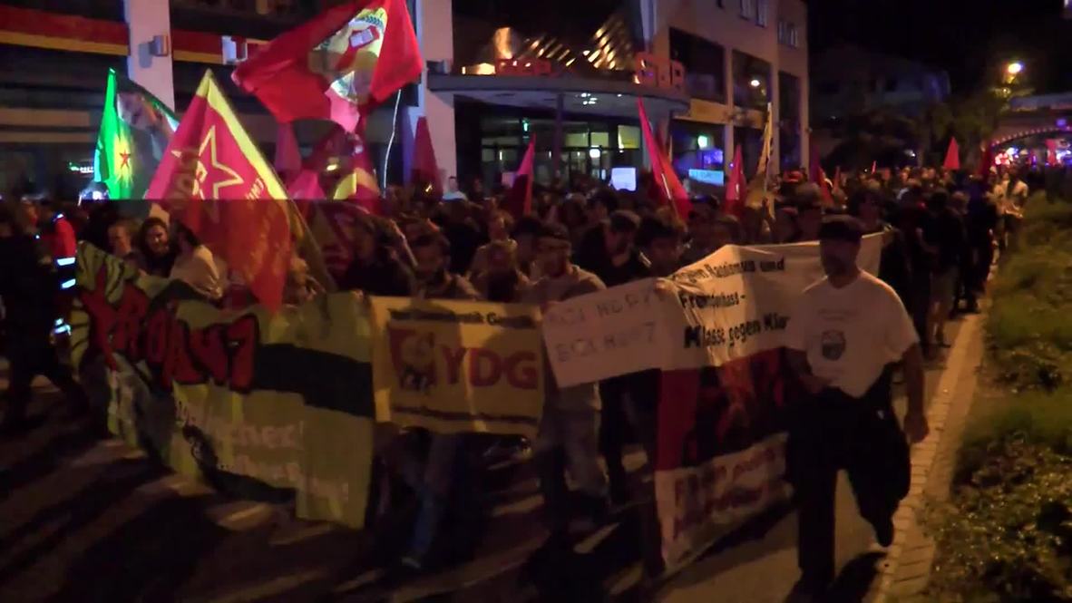 Germany: G7 protesters march for victims of Kurdish rally blast