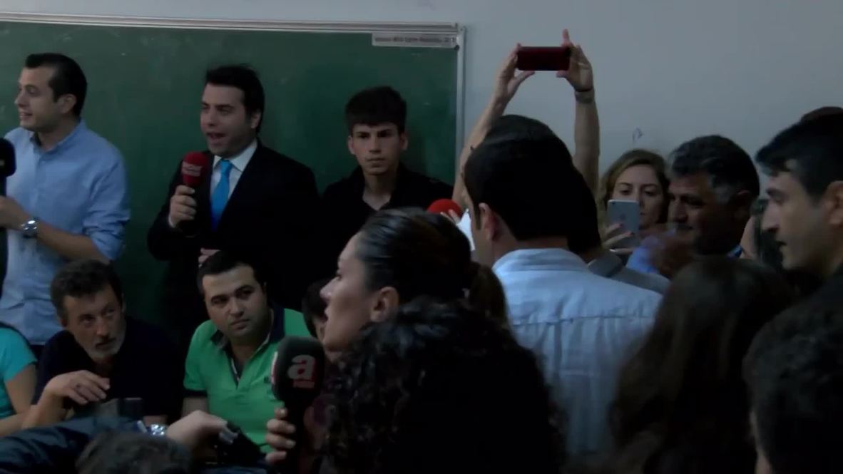 Turkey: HDP leader Selahattin Demirtas casts his vote in parliamentary election