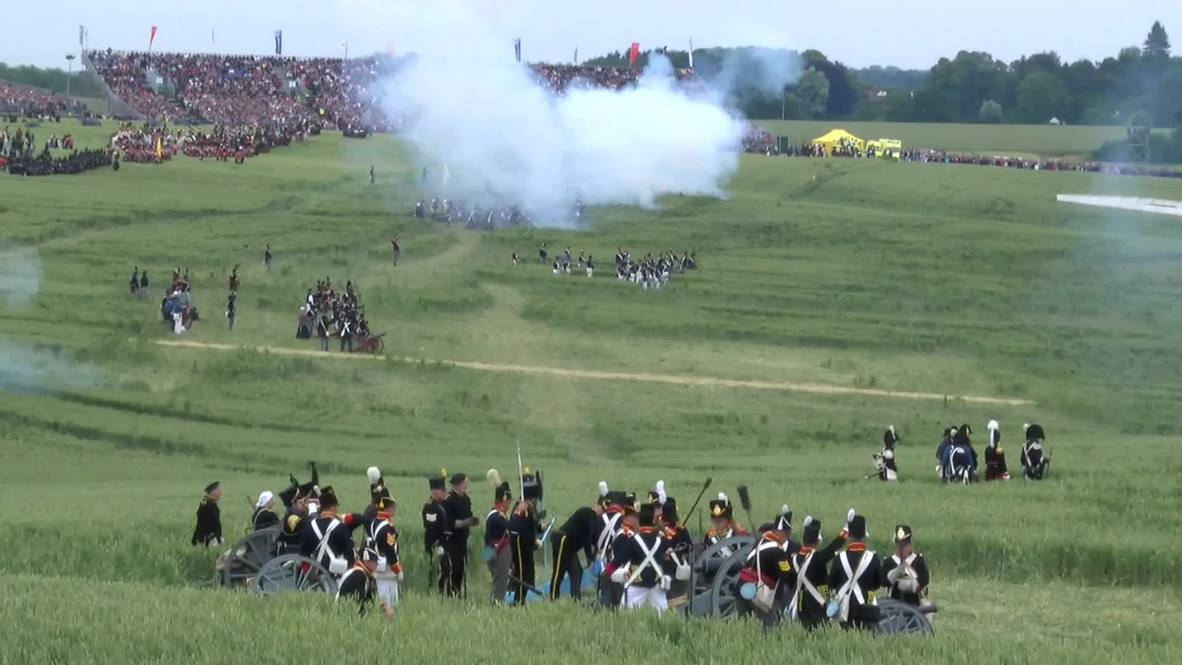 Belgium: Huge Battle of Waterloo reenactment marks 200th anniversary