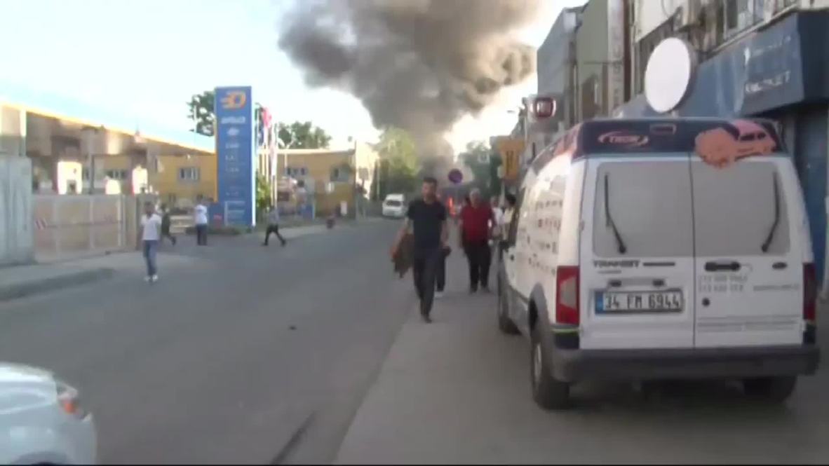 Turkey: Bus explodes in Istanbul after hitting train overpass