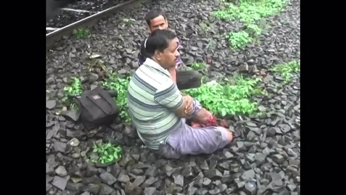 India: Railway worker severs legs in horrific train accident *GRAPHIC*