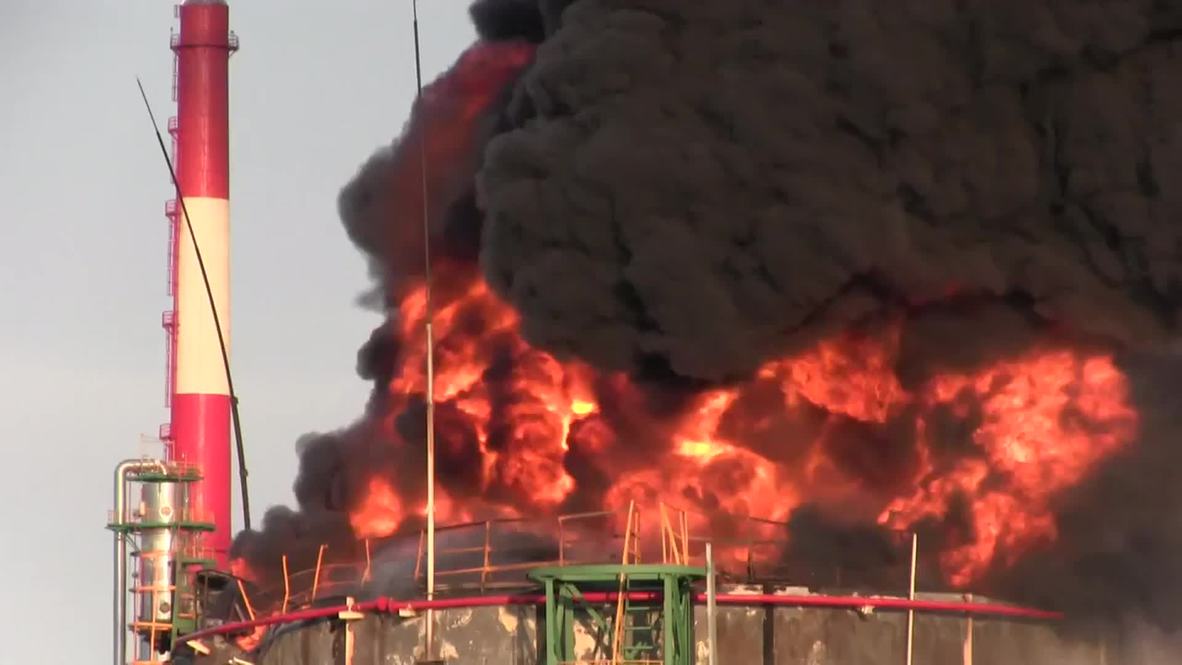Russia: Huge fire breaks out at Rosneft-owned Saratov oil refinery