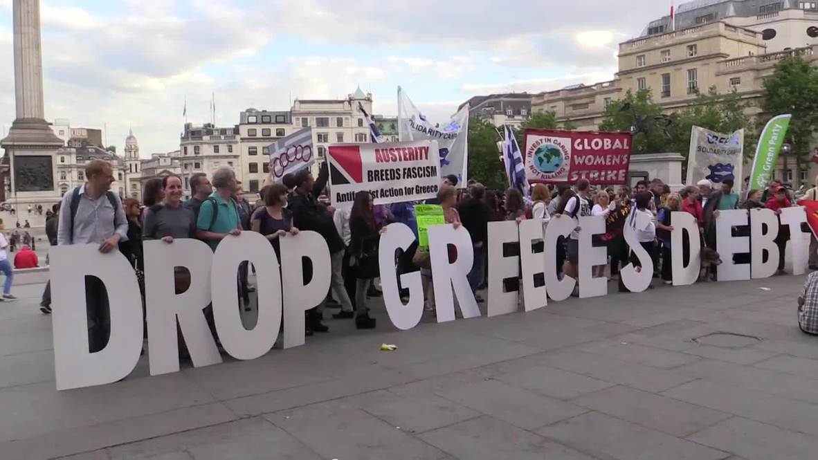 UK: Londoners rally in solidarity with Greece, demanding debt cancellation