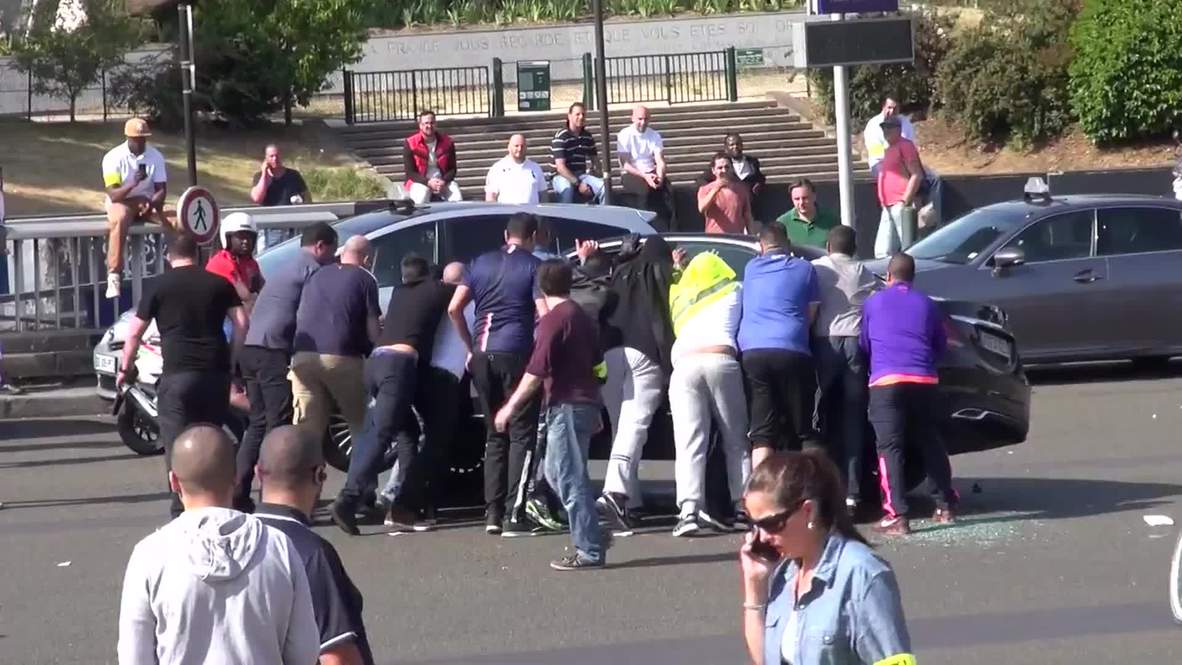 France: Cars flipped over, set alight at anti-Uber protest in Paris