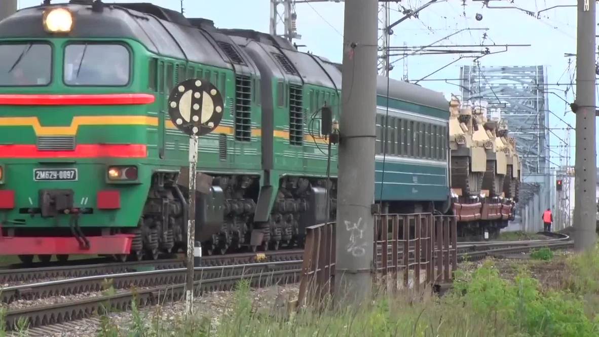 Latvia: US tanks roll through Riga en route to Atlantic Resolve drills