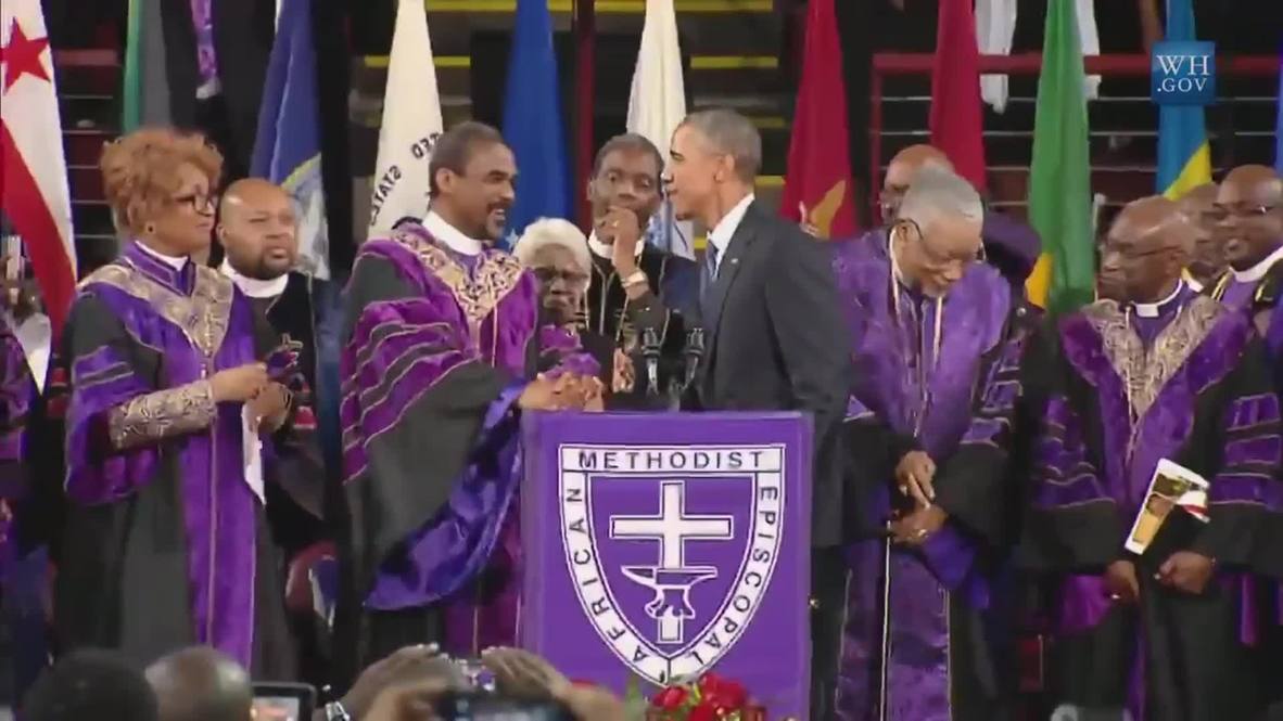 USA: Obama honours Charleston shooting victims
