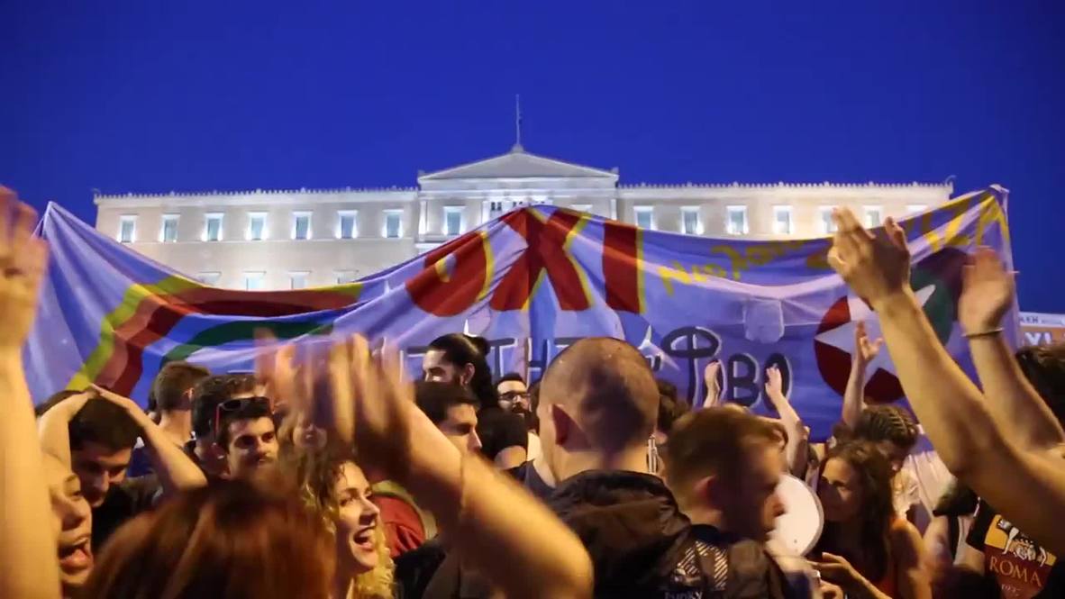 Greece: Thousands of 'no' protesters swarm Athens