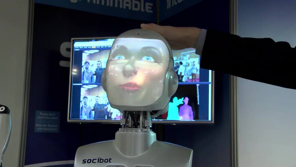 France: This Socibot robot wears your face and understands your mood