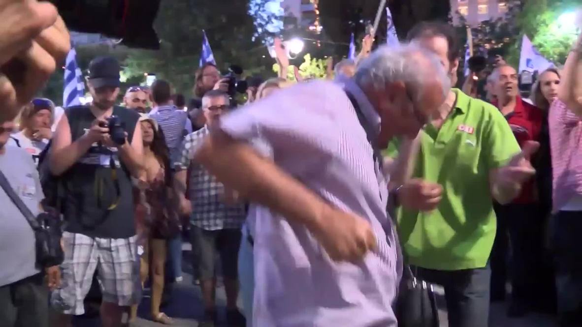 Greece: Athenians dance for joy following anticipated 'Oxi' vote