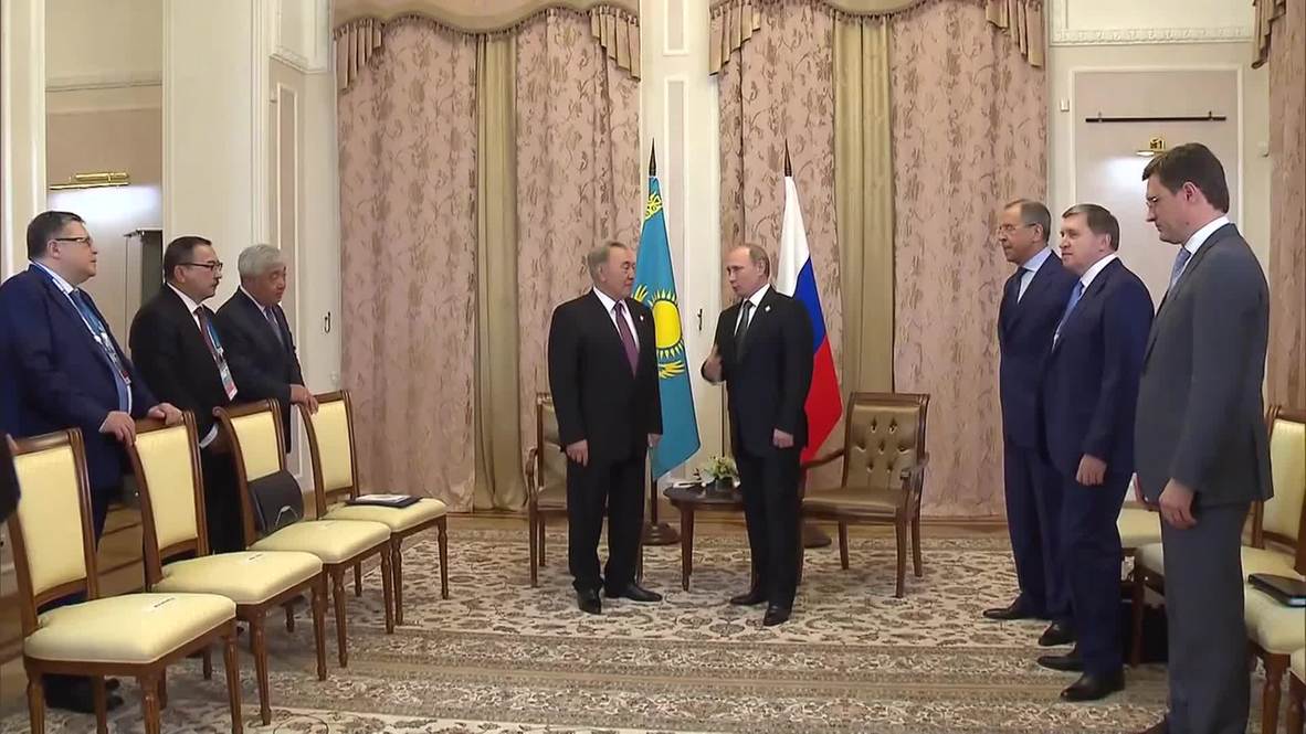 Russia: Putin honours Kazakh President Nazarbayev with Order of Alexander Nevsky