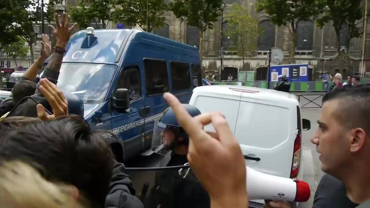 France: Riotous scenes as leftists challenge govt on Bastille Day