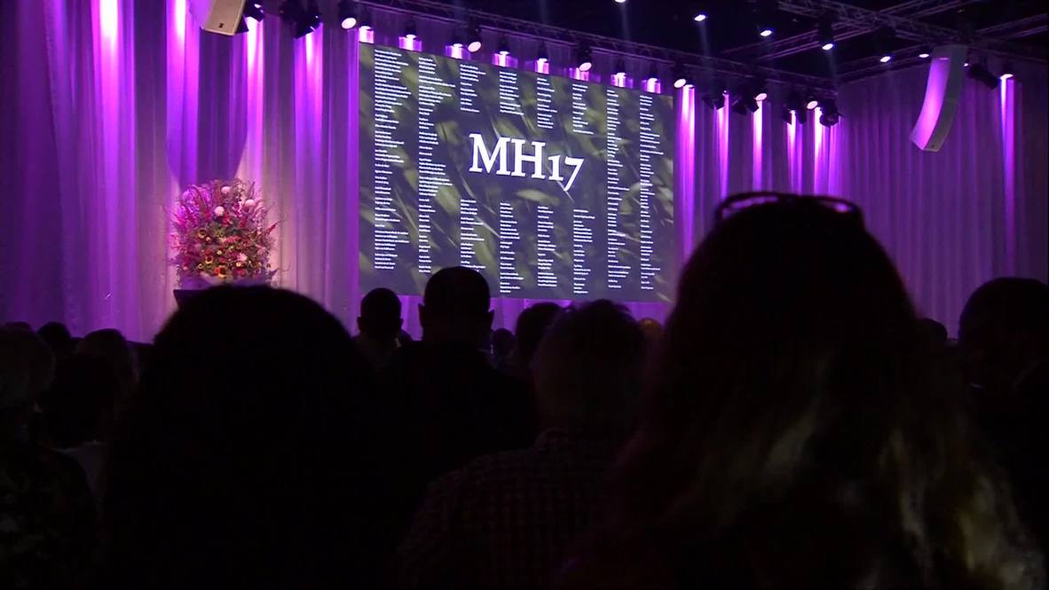 Netherlands: Memorial service held for MH17 victims