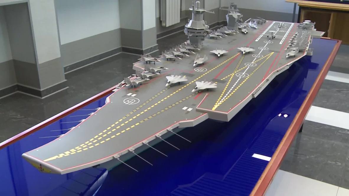 Russia: Mistral replacement? Storm Supercarrier model unveiled in St Petersburg