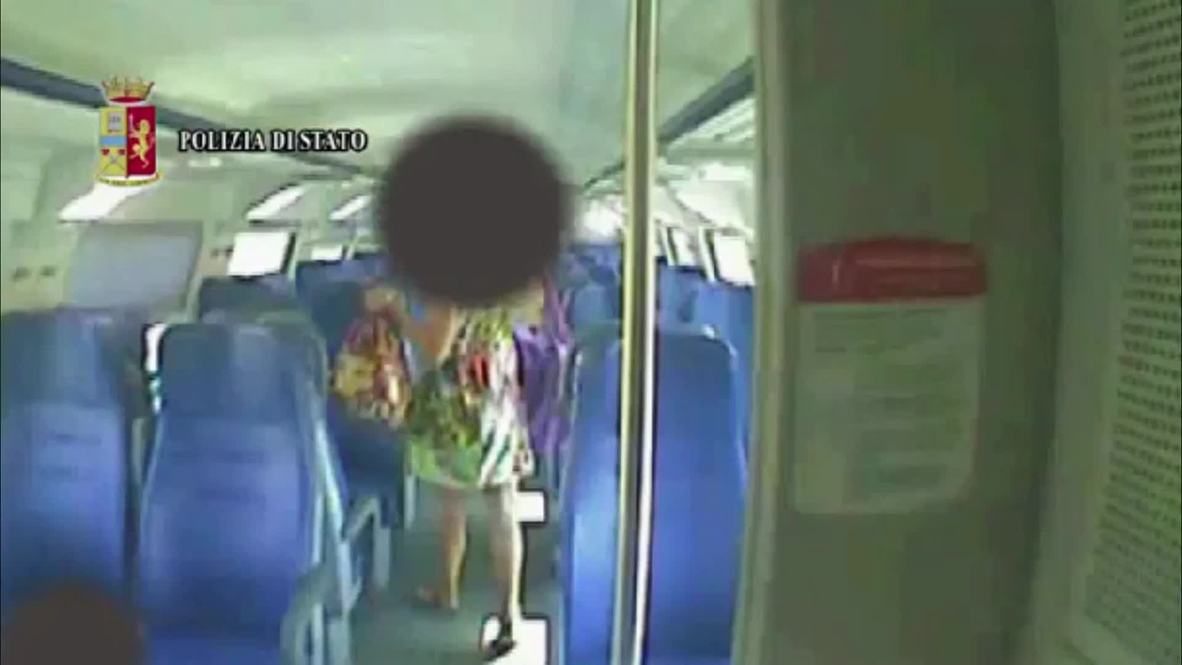 Italy: Man arrested after CCTV films train sex attack