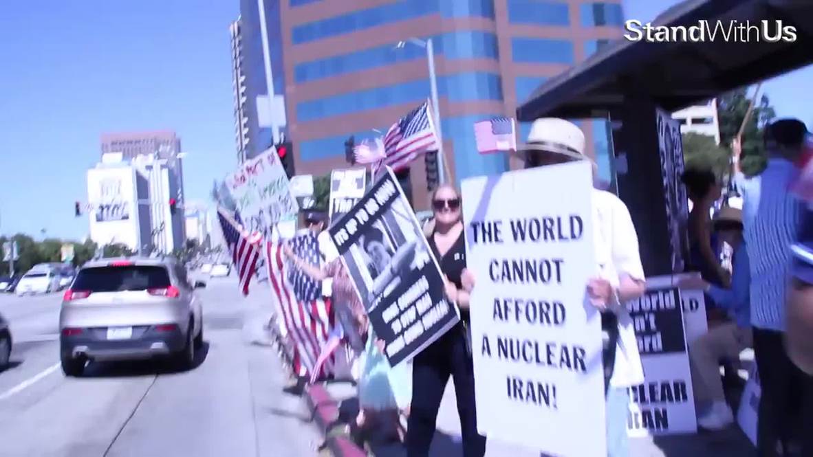 USA: Israeli organisation fumes against Iran deal with LA protest