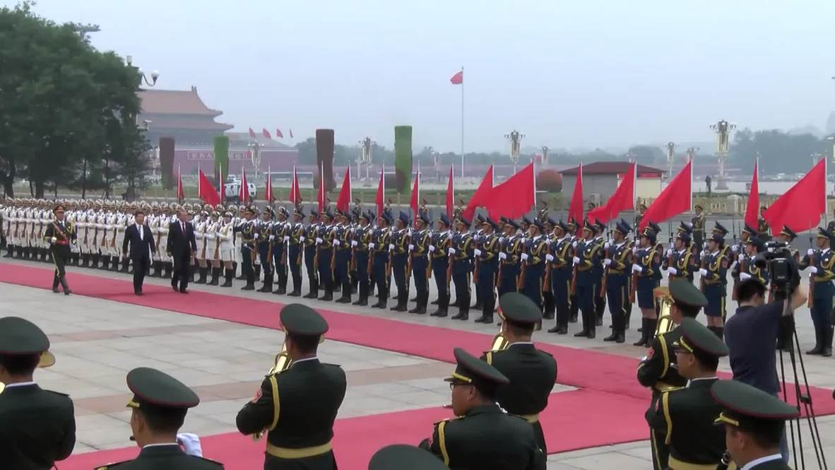China: Erdogan receives full military honours on Beijing visit