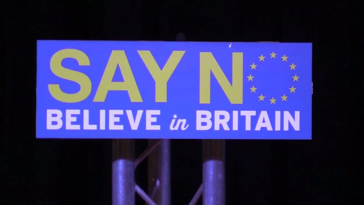UK: Farage talks Calais migrant crisis at No campaign speech