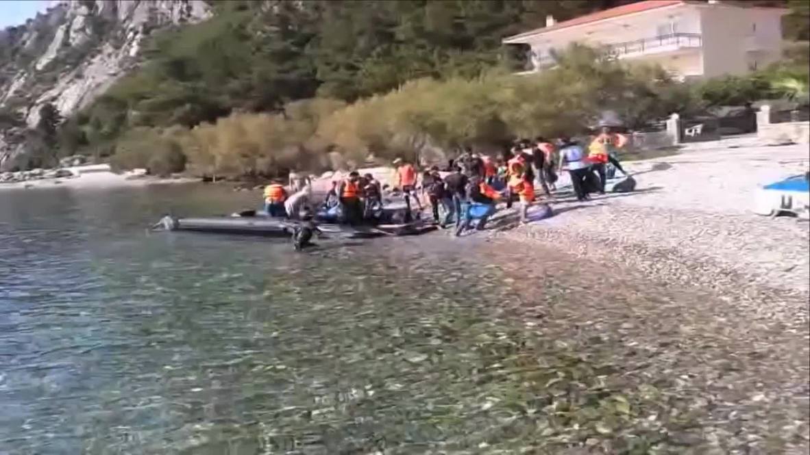 Greece: Undocumented migrants continue to arrive on island of Samos