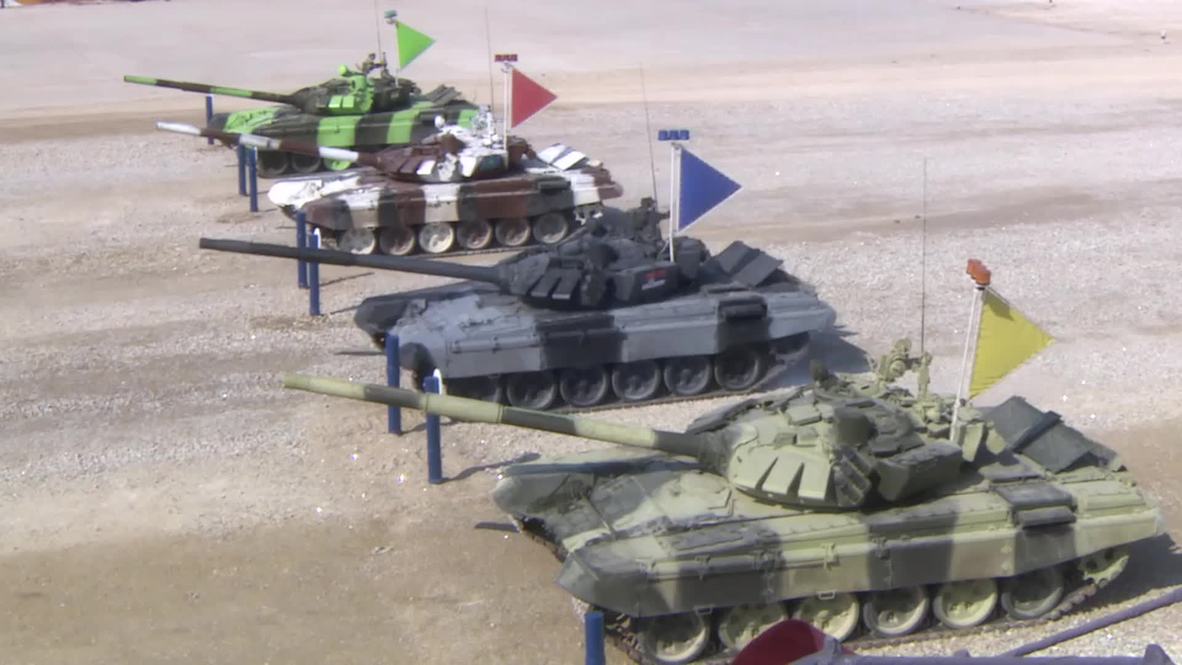 Russia: Tank Biathlon 2015 semi-finals held outside Moscow