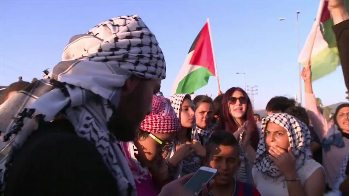 Israel: Protesters rally in solidarity with hunger striker Mohammed Allan