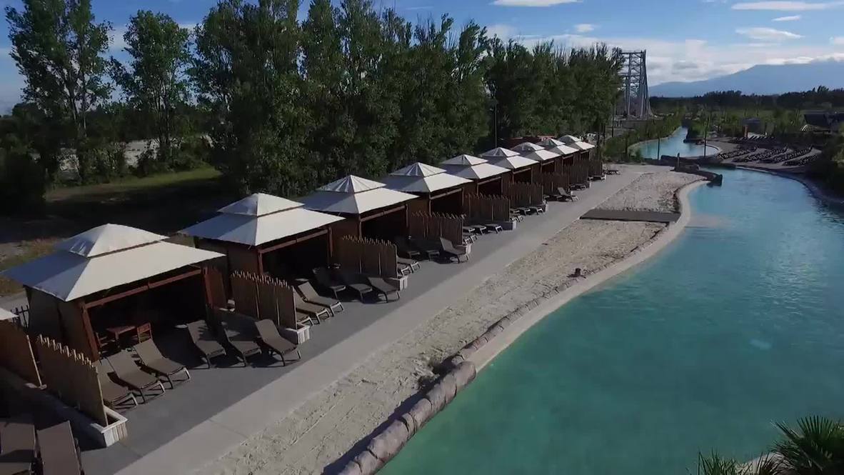 France: Drone footage captures Europe's biggest water park on opening day
