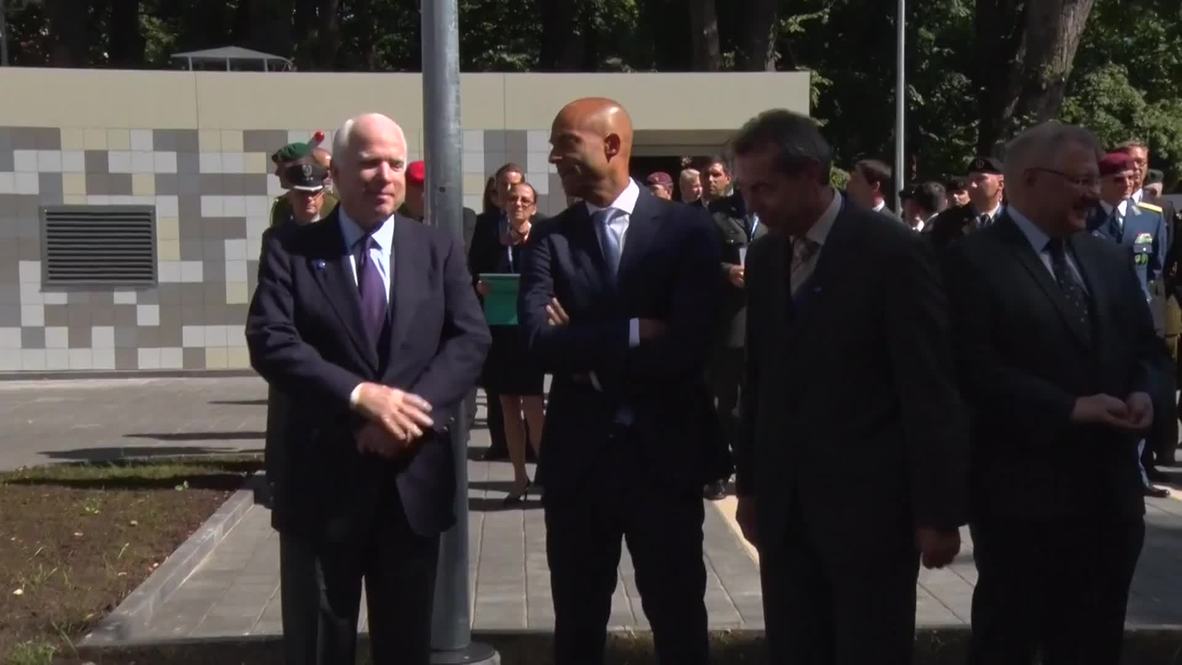 Latvia: McCain talks the importance of NATO and disinformation